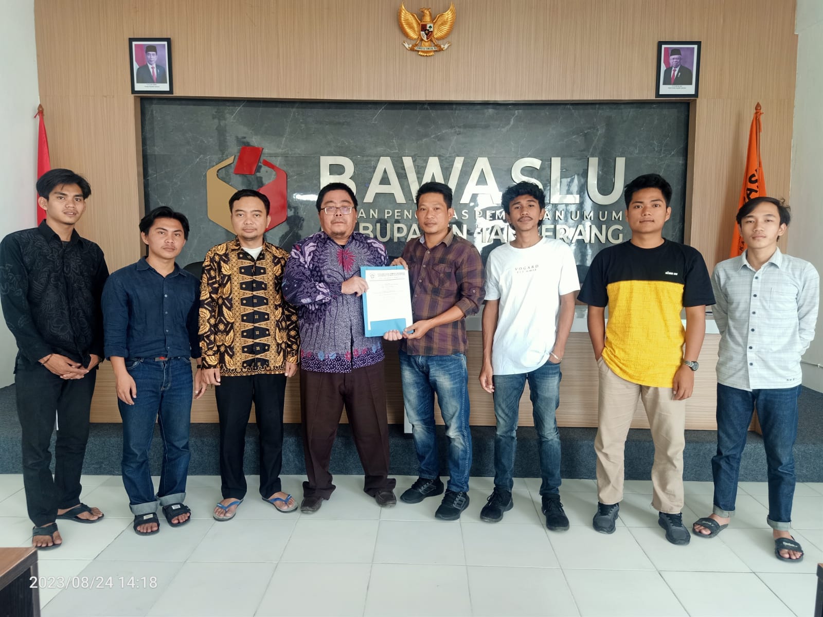 Terima Audiensi Perhimpunan Pemilu Indonesia (PPI) Kab.Tangerang,  Muslik Ajak Jaga Kualitas Pemilu