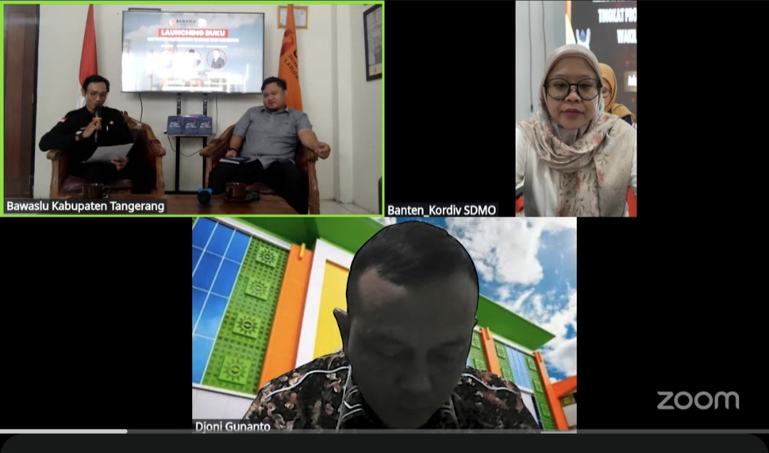 Bawaslu Kabupaten Tangerang Launching Buku "Catatan Pengawas di Bumi 1001 Industri". Pada hari kamis, 10 Juli 2025 