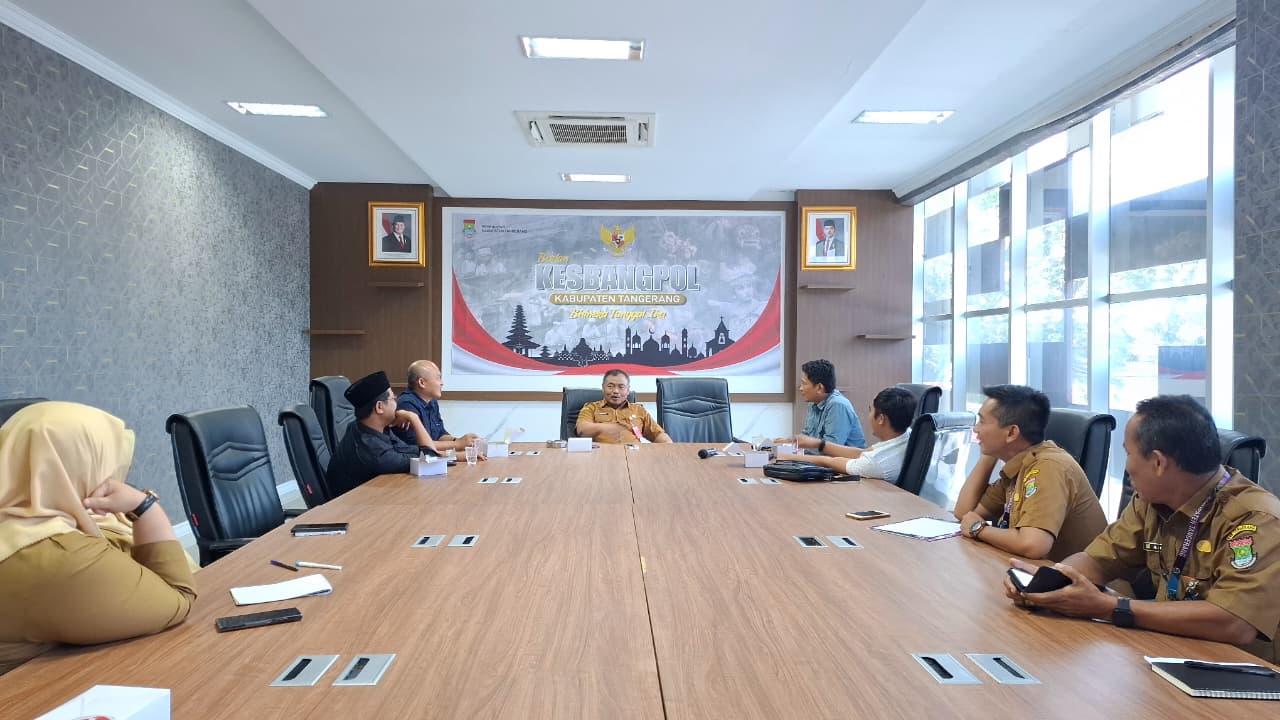 Perkuat Kelembagaan, Bawaslu Adakan Pertemuan dengan Kesbangpol Kabupaten Tangerang
