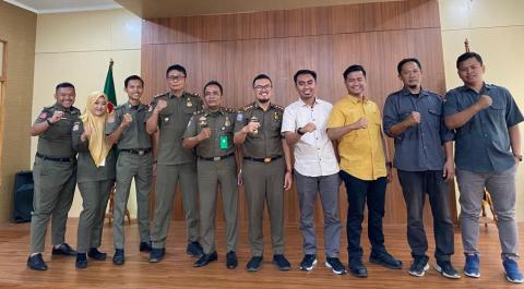 Bawaslu Kabupaten Tangerang Gelar Pertemuan Dengan Satpol PP Kabupaten Tangerang : Bahas Penertiban APK