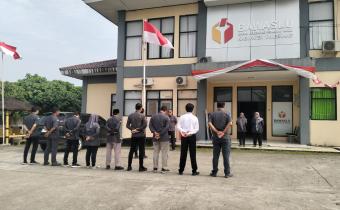 Bawaslu Gelar Apel Pagi Bahas Persiapan Pemeriksaan Audit dari BPK